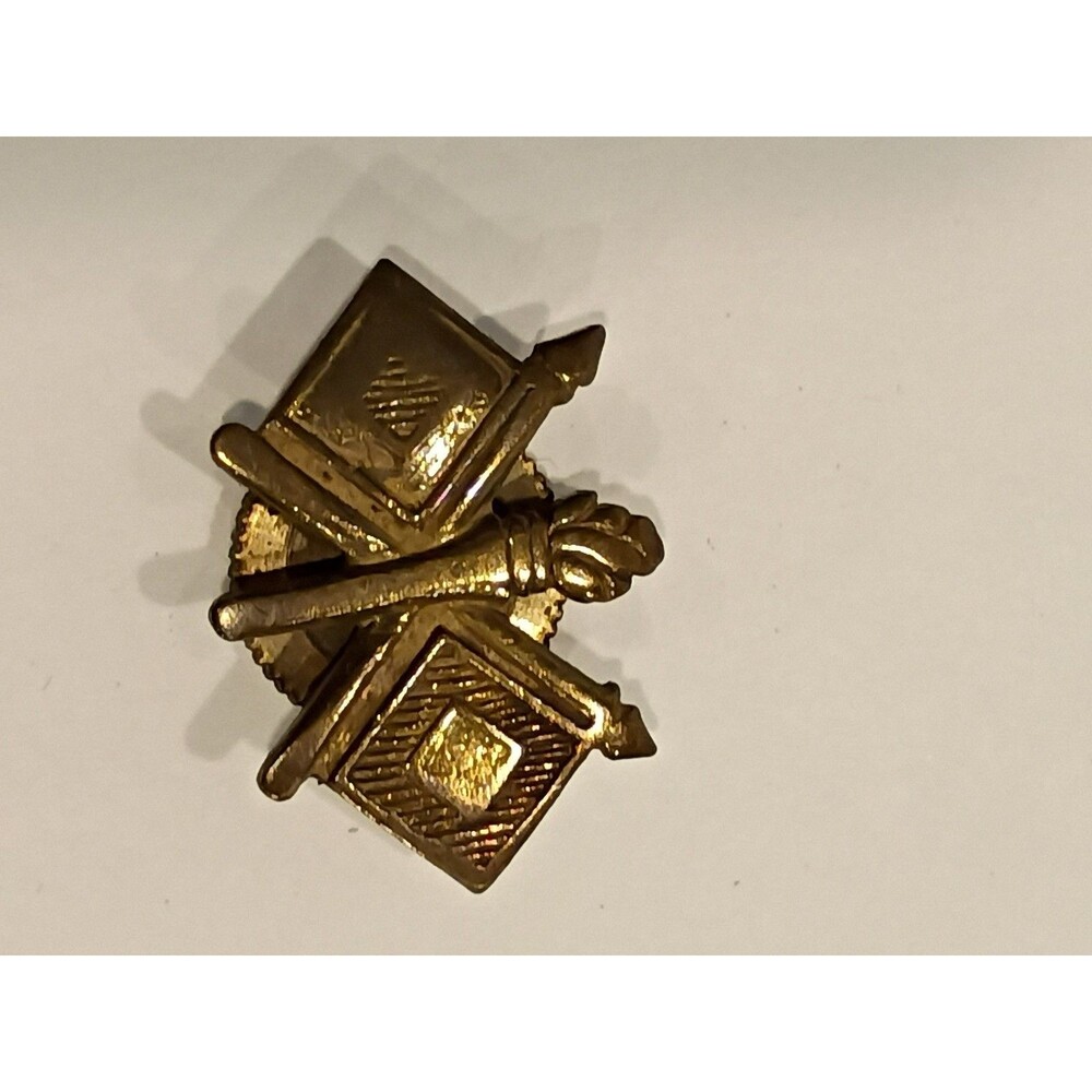 US Army WW1 Signal Officers Bronze Pinback Shirt Collar Badge 1919-1938 Era
